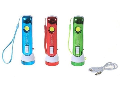 Latarka z ładowarką USB MIX Latarka z ładowarką USB MIX