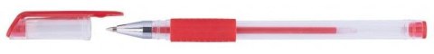 Długopis żelowy 0,5mm czerwony (50szt)