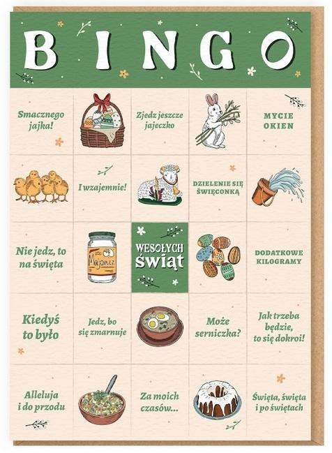 Karnet Wielkanoc - Bingo wielkanocne Karnet Wielkanoc - Bingo wielkanocne