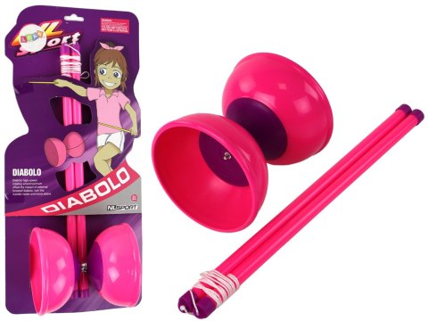 Gra Zręcznościowa Jojo Żonglowanie Diabolo Różowe 13.5x11.5 cm Gra Zręcznościowa Jojo Żonglowanie Diabolo Różowe 13.5x11.5 cm