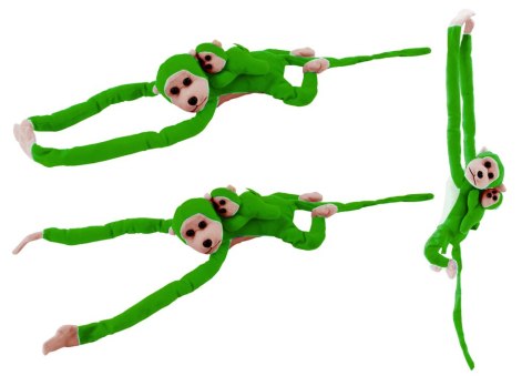 Maskotka Pluszowa Małpka z Dzieckiem Zielona 90 cm Maskotka Pluszowa Małpka z Dzieckiem Zielona 90 cm
