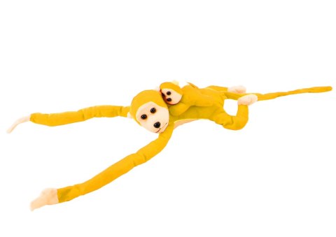 Maskotka Pluszowa Małpka z Dzieckiem Żółta 90 cm Maskotka Pluszowa Małpka z Dzieckiem Żółta 90 cm