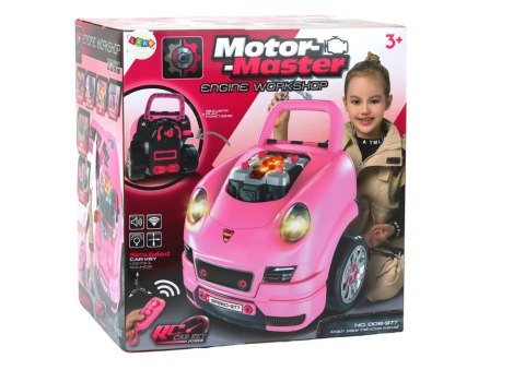 Warsztat Silnik Auto Do Rozkręcania Zestaw Majsterkowicza Różowy Warsztat Silnik Auto Do Rozkręcania Zestaw Majsterkowicza Różowy