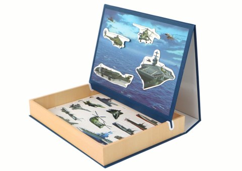 Zestaw Edukacyjnych Puzzli Magnetycznych Z Motywem Statków Militarnych Zestaw Edukacyjnych Puzzli Magnetycznych Z Motywem Statków Militarnych