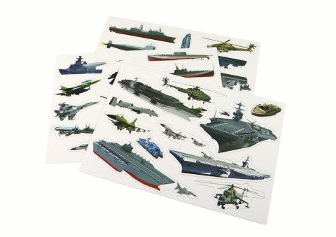 Zestaw Edukacyjnych Puzzli Magnetycznych Z Motywem Statków Militarnych Zestaw Edukacyjnych Puzzli Magnetycznych Z Motywem Statków Militarnych
