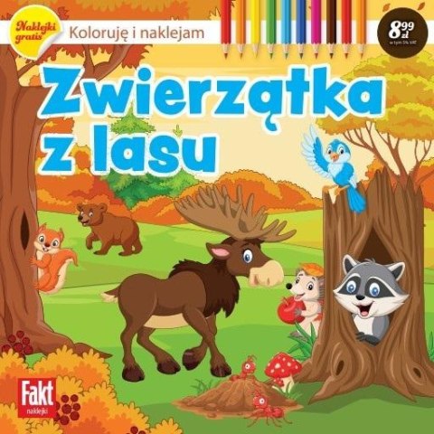 Koloruję i naklejam. Zwierzątka z lasu