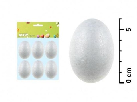 Jajko gładkie 6cm 6 szt Jajko gładkie 6cm 6 szt