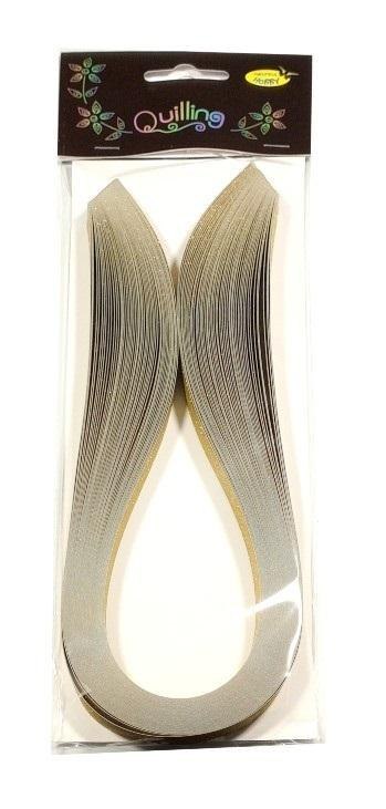 Paski do quillingu 10mmx50cm brokatowe złote 50szt