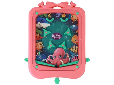 Gra Zręcznościowa Mini Pinball Gra z Kulką Różowa Gra Zręcznościowa Mini Pinball Gra z Kulką Różowa