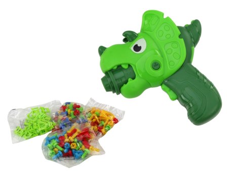 Walizka Stolik Zestaw DIY Układanka Klocki Dinozaur Wkrętarka 249 ele. Walizka Stolik Zestaw DIY Układanka Klocki Dinozaur Wkrętarka 249 ele.