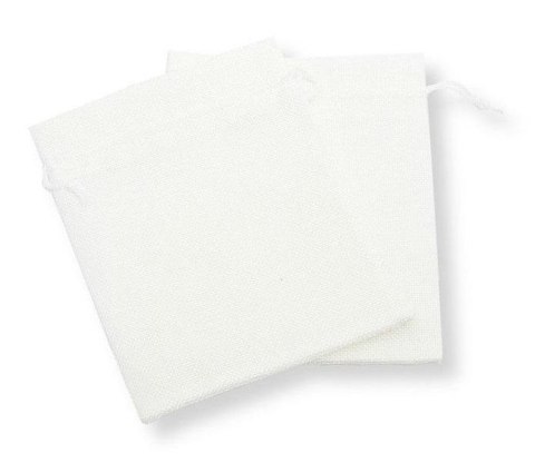 Woreczki jutowe białe 20x15cm 2szt