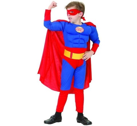 Strój Superbohater z muskułami rozm. 110/120cm Strój Superbohater z muskułami rozm. 110/120cm