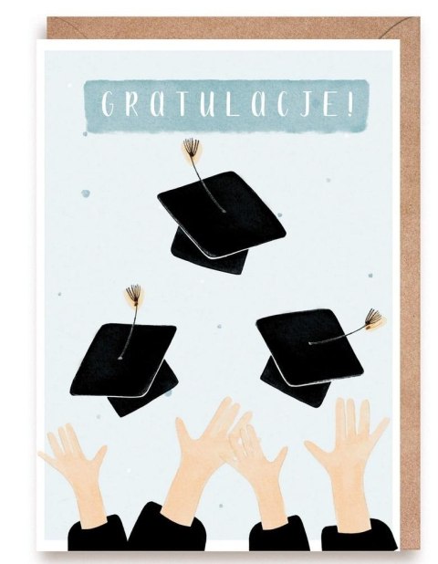 Kartka okolicznościowa Gratulacje studia Kartka okolicznościowa Gratulacje studia