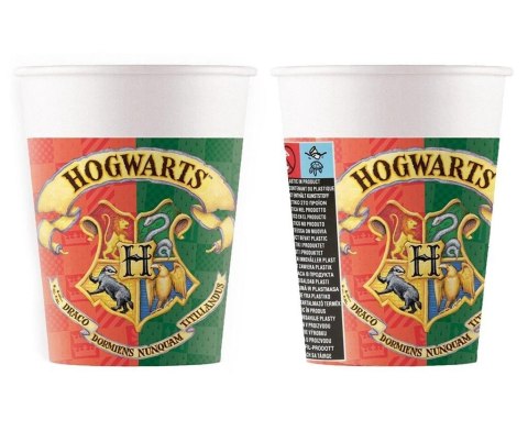 Kubeczki papierowe Hogwarts 200ml 8szt