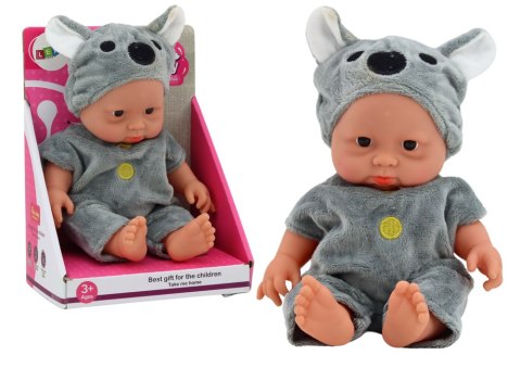 Mała Lalka Bobas Siwe Ubranko Czapeczka Koala Mała Lalka Bobas Siwe Ubranko Czapeczka Koala
