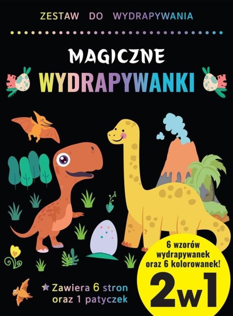 Wydrapywanka i kolorowanka 2w1 dla chłopców Wydrapywanka i kolorowanka 2w1 dla chłopców