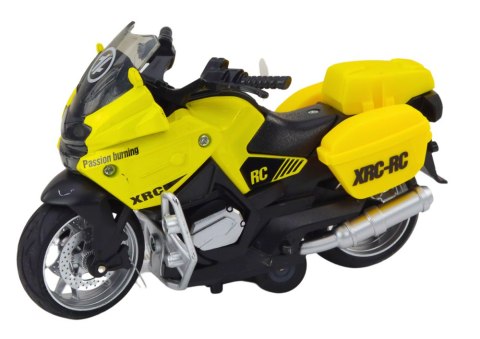 Motocykl Sportowy z Napędem Frykcyjnym 3 Wzory Żółty Pomarańczowy Biały Motocykl Sportowy z Napędem Frykcyjnym 3 Wzory Żółty Pomarańczowy Biały