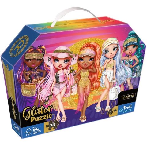 Puzzle 70 Glitter Brokatowe Laleczki TREFL Puzzle 70 Glitter Brokatowe Laleczki TREFL