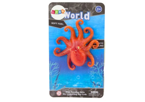 Figurka Gumowa Ośmiornica Pomarańczowa Sea World Figurka Gumowa Ośmiornica Pomarańczowa Sea World