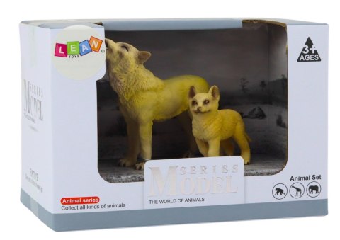 Figurki Dorosły Wilk 9 cm oraz Młody Wilk 6,5 cm Figurki Dorosły Wilk 9 cm oraz Młody Wilk 6,5 cm