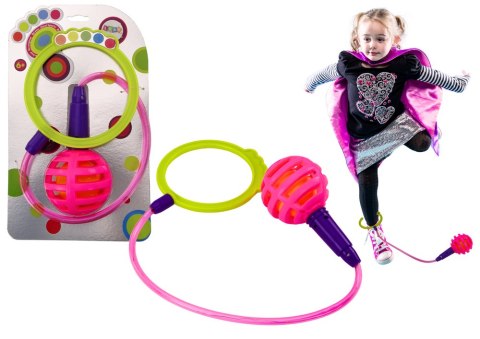 Skakanka Skipper Hula Hop Na Nogę Różowa Diody LED Skakanka Skipper Hula Hop Na Nogę Różowa Diody LED