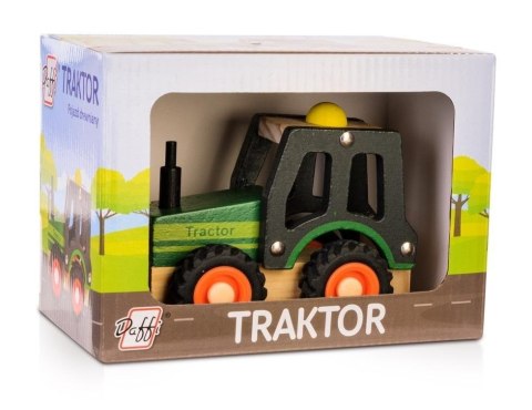 Drewniane auto z oponami - traktor Drewniane auto z oponami - traktor