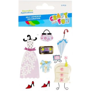 Ozdoba naklejki garderoba 9szt