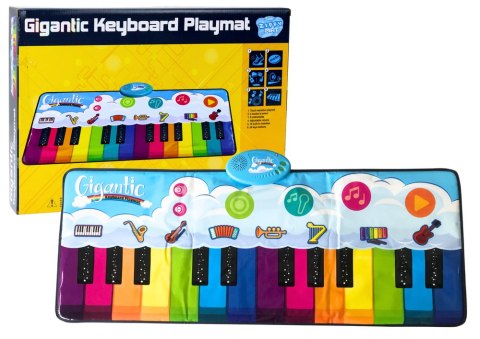 Mata Taneczna Edukacyjna Tęczowe Pianinko Instrumenty 10 Melodii Mata Taneczna Edukacyjna Tęczowe Pianinko Instrumenty 10 Melodii