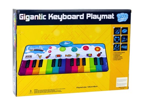 Mata Taneczna Edukacyjna Tęczowe Pianinko Instrumenty 10 Melodii Mata Taneczna Edukacyjna Tęczowe Pianinko Instrumenty 10 Melodii