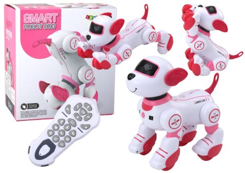 Robot Pies Interaktywny Zdalnie Sterowany Tańczy Wykonuje Polecenia Różowy Robot Pies Interaktywny Zdalnie Sterowany Tańczy Wykonuje Polecenia Różowy