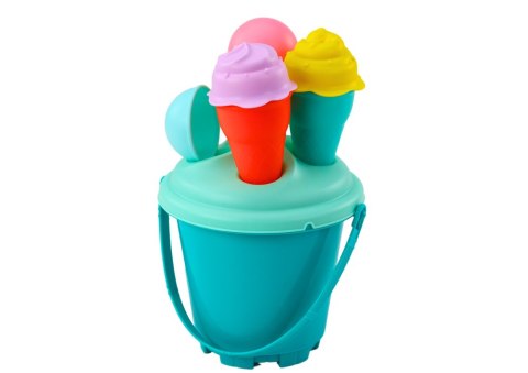 Zestaw Do Piasku Lody Wiaderko Łopatka Niebieskie 6 ele. Zestaw Do Piasku Lody Wiaderko Łopatka Niebieskie 6 ele.