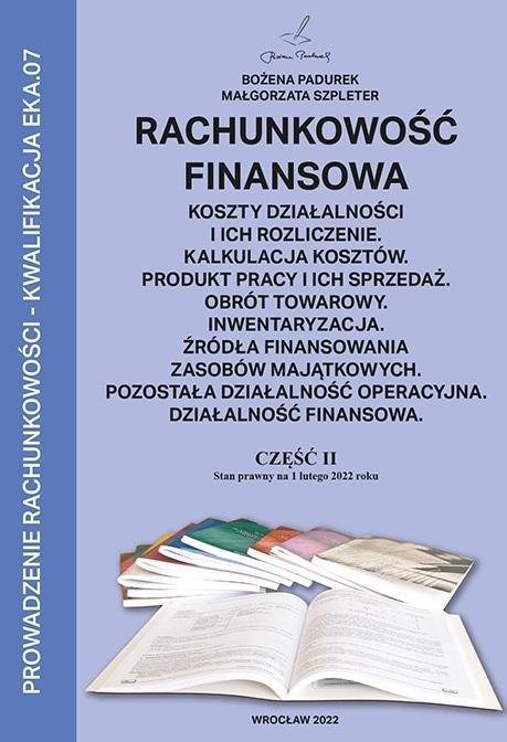 Rachunkowość Finansowa część II PADUREK Rachunkowość Finansowa część II PADUREK