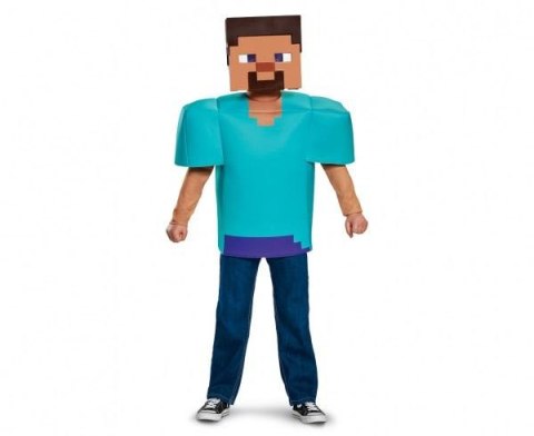 Strój Steve - Minecraft M 7-8 lat Strój Steve - Minecraft M 7-8 lat