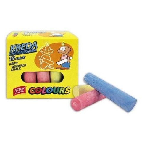 Kreda chodnikowa 15 sztuk EASY Kreda chodnikowa 15 sztuk EASY