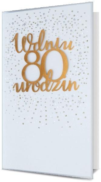 Karnet KL B6 Urodziny 80 HM100-982 Karnet KL B6 Urodziny 80 HM100-982