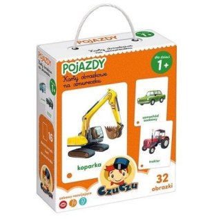 CzuCzu Karty obrazkowe na sznurku Pojazdy 1+