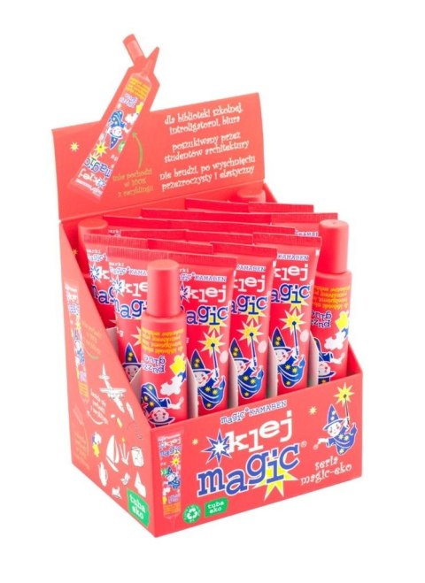 Klej Magic Eko tuba z aplikatorem 45g (20szt) Klej Magic Eko tuba z aplikatorem 45g (20szt)