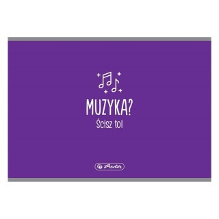 Zeszyt do nut A5/16K muzyka poprzeczny (10szt)