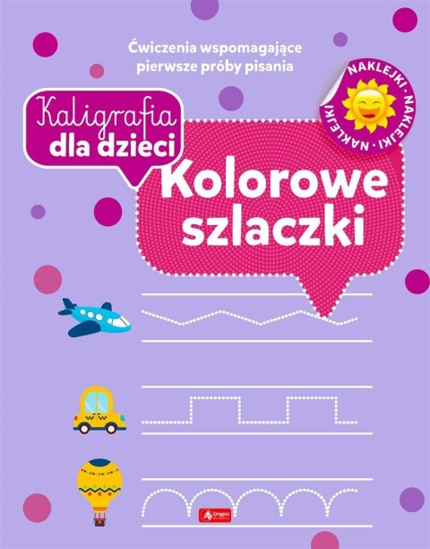 Kaligrafia dla dzieci. Kolorowe szlaczki Kaligrafia dla dzieci. Kolorowe szlaczki
