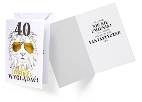 Karnet B6 GS-007 Urodziny 40 lew Karnet B6 GS-007 Urodziny 40 lew
