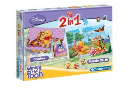 CLEMENTONI 11675 PUZZLE i KLOCKI KUBUŚ CLEMENTONI 11675 PUZZLE i KLOCKI KUBUŚ