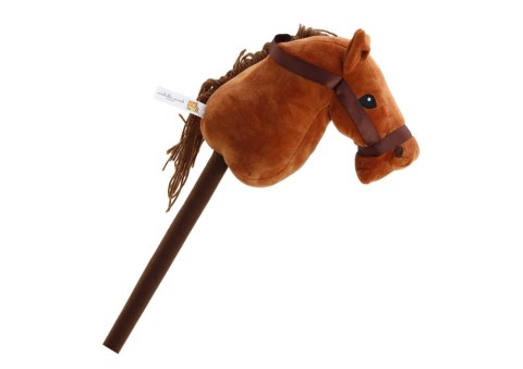 Pluszowa Głowa Konia Na Kiju Hobby Horse Koń Długowłosy Brązowy Dźwięki Pluszowa Głowa Konia Na Kiju Hobby Horse Koń Długowłosy Brązowy Dźwięki