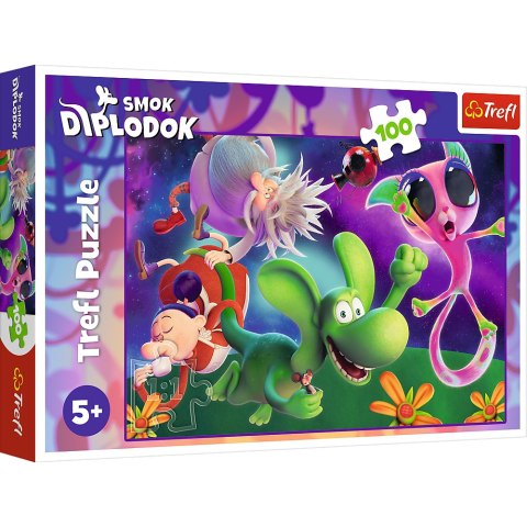 Puzzle - 100 - Smok Diplodok i przyjaciele - Human Film Smok Diplodok 16486 Puzzle - 100 - Smok Diplodok i przyjaciele - Human Film Smok Diplodok 16486