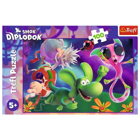 Puzzle - 100 - Smok Diplodok i przyjaciele - Human Film Smok Diplodok 16486 Puzzle - 100 - Smok Diplodok i przyjaciele - Human Film Smok Diplodok 16486