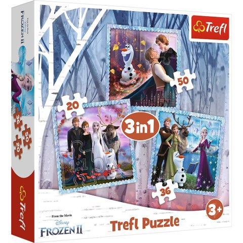 Puzzle 3w1 Kraina Lodu Magiczna opowieść Trefl 34853 Puzzle 3w1 Kraina Lodu Magiczna opowieść Trefl 34853