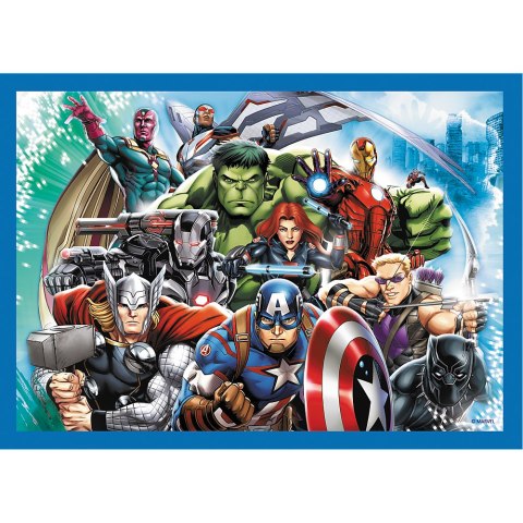 Puzzle - "4w1" - Odważni Avengersi Trefl 34386 Puzzle - "4w1" - Odważni Avengersi Trefl 34386