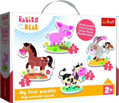 Puzzle - Baby Classic - Na farmie - KAZSTUDIO SA Bobaski i Miś 36127 Puzzle - Baby Classic - Na farmie - KAZSTUDIO SA Bobaski i Miś 36127