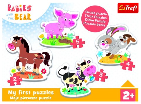 Puzzle - Baby Classic - Na farmie - KAZSTUDIO SA Bobaski i Miś 36127 Puzzle - Baby Classic - Na farmie - KAZSTUDIO SA Bobaski i Miś 36127