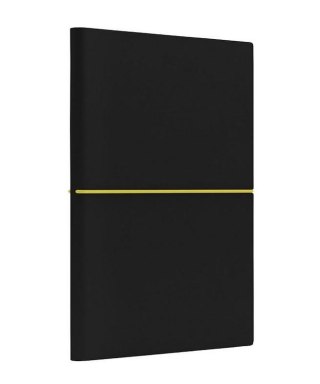 Notatnik A5 Fun M gładki czarny/cytrynowy