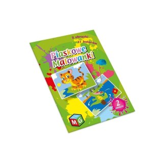 Piaskowe malowanki Tygry i krokodyl